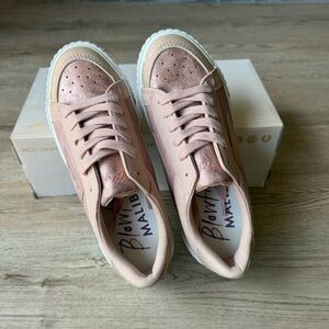 Blowfish Malibu Willa Sneakers Light Pink Orbital/Withered Rose Glitter Sz 7 NEW